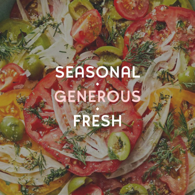 Seasonal generous fresh