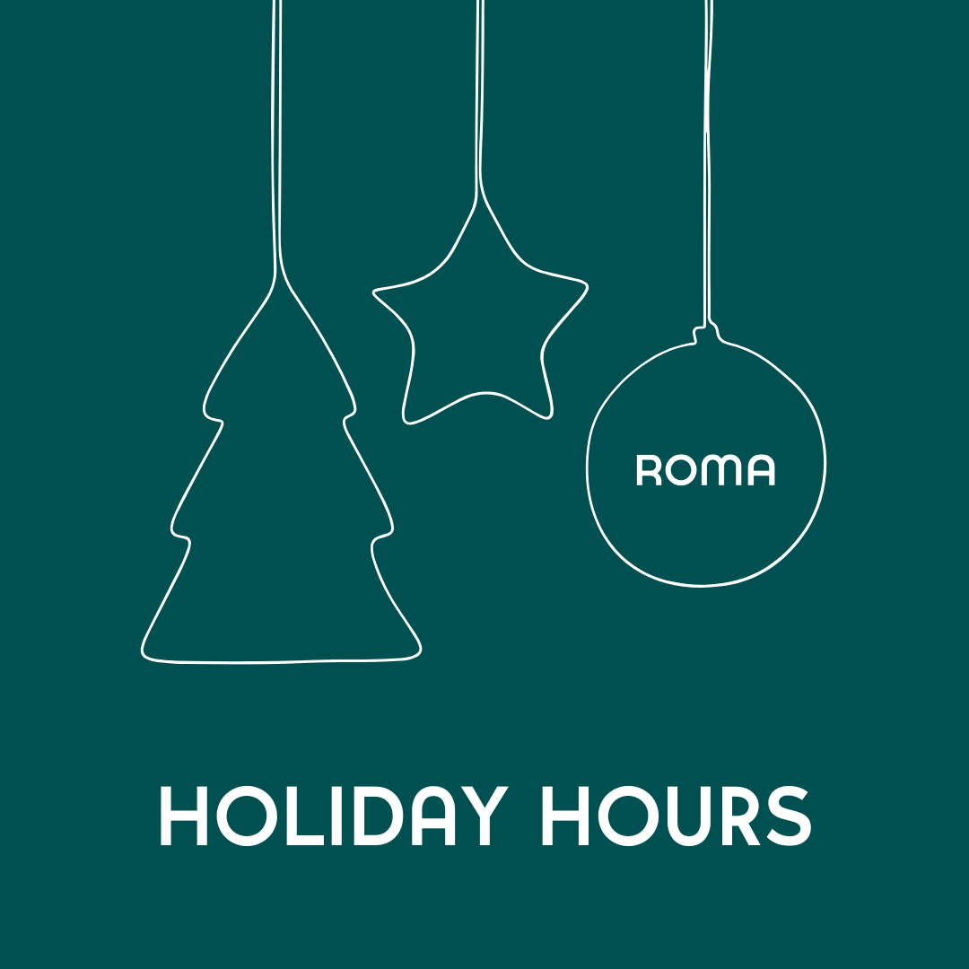 Holiday Hours Cover Roma Pine